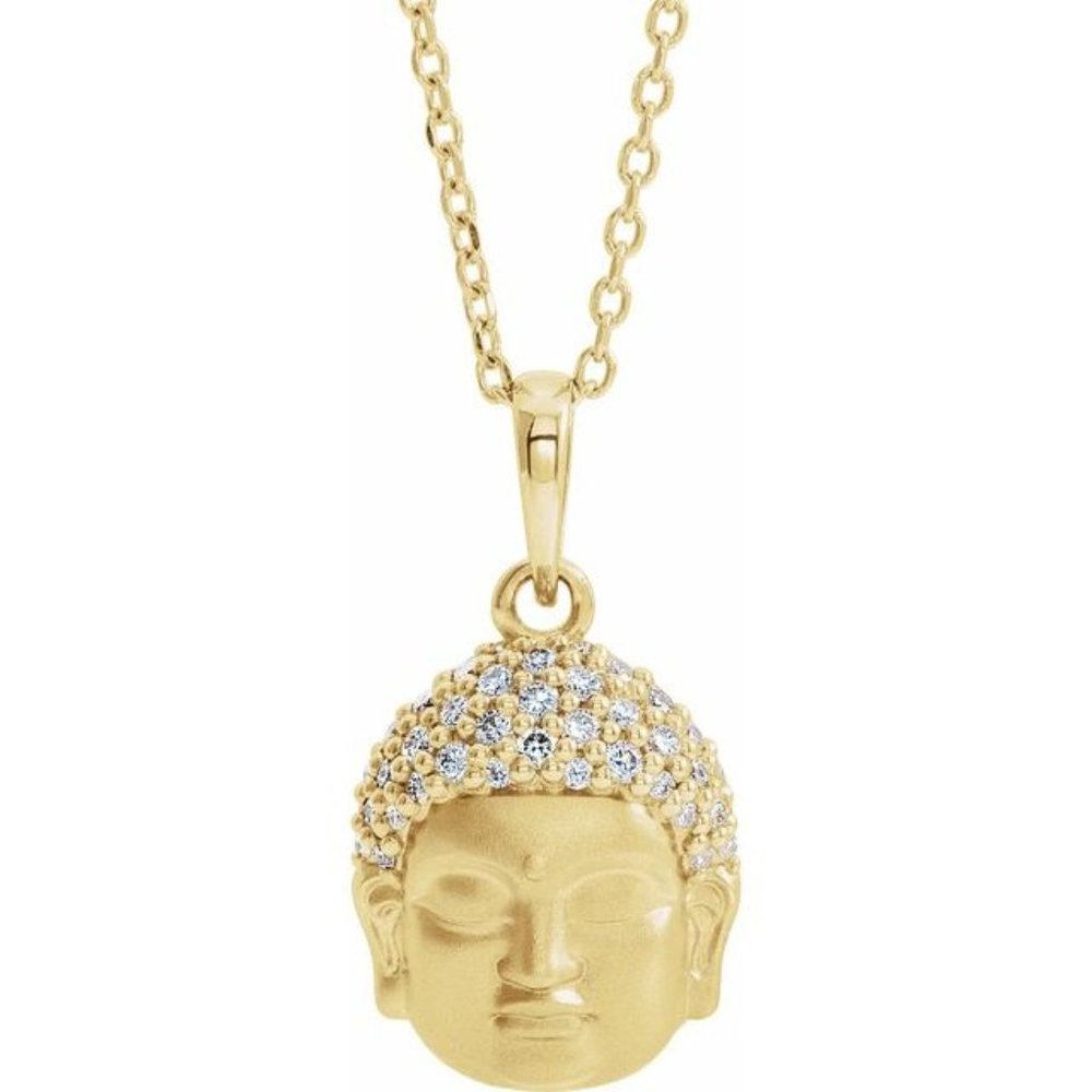 DIAMOND BUDDHA NECKLACE